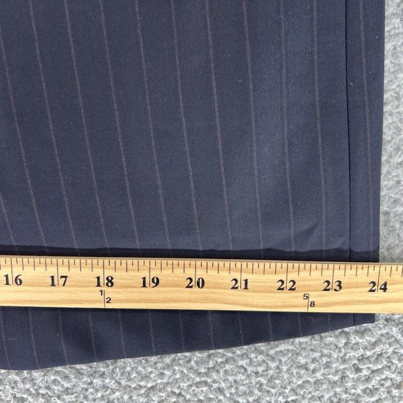 Hickey Freeman Loro Piana Tasmanian Jacket Men 44R Super 150’s Blue Stripe READ - Picture 8 of 15